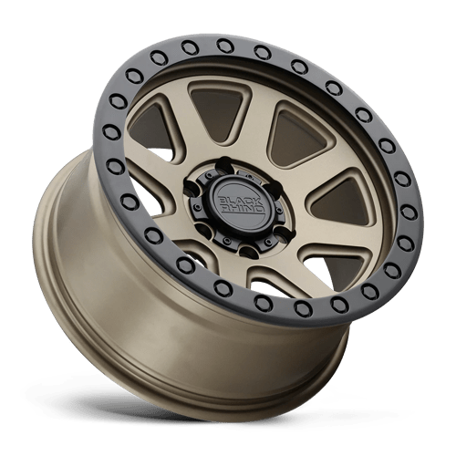 Black Rhino Hard Alloys Baker 20X9 +12 Matte Bronze W/ Black Ring