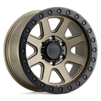 Black Rhino Hard Alloys Baker 18X9 +12 Matte Bronze W/ Black Ring