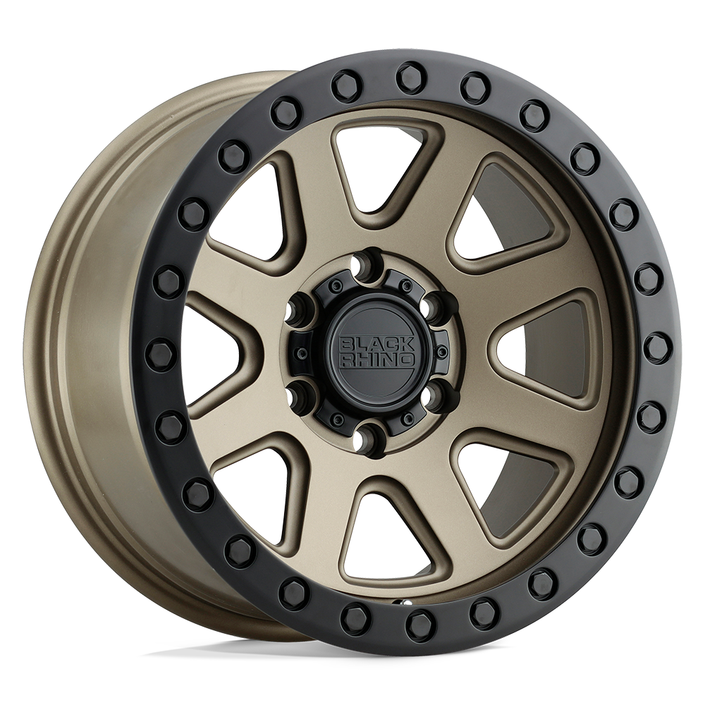 Black Rhino Hard Alloys Baker 20X9 +12 Matte Bronze W/ Black Ring