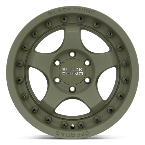 Black Rhino Hard Alloys Bantam 18X9 +12 Olive Drab Green