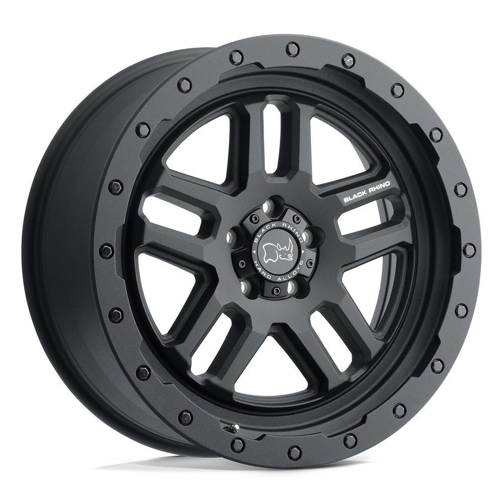 Black Rhino Hard Alloys Barstow 20X9.5 +0 Textured Matte Black