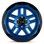 Black Rhino Hard Alloys Barstow 20X9.5 +12 Dearborn Blue W/ Black Ring