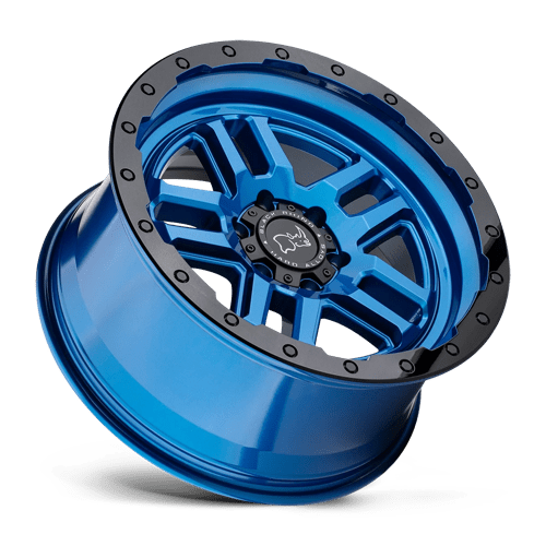 Black Rhino Hard Alloys Barstow 20X9.5 +12 Dearborn Blue W/ Black Ring