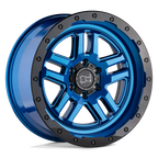 Black Rhino Hard Alloys Barstow 20X9.5 +12 Dearborn Blue W/ Black Ring