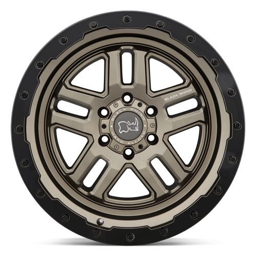 Black Rhino Hard Alloys Barstow 20X9.5 +12 Matte Bronze W/ M-Black Ring