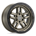 Black Rhino Hard Alloys Barstow 18X9.5 +12 Matte Bronze W/ M-Black Ring