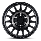 Black Rhino Hard Alloys Sandstorm 18X8.5 +0 Semi G-Black W/ Mach Dark Ring