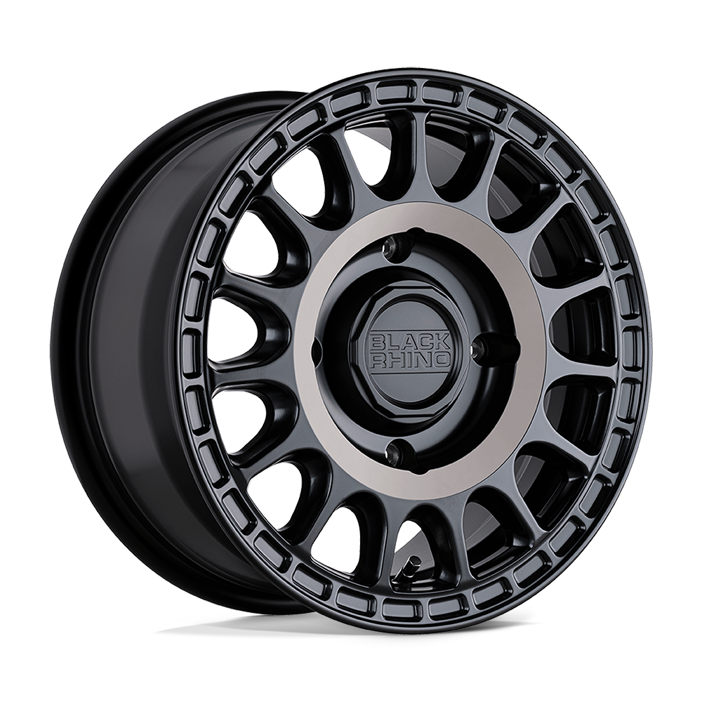Black Rhino Hard Alloys - Utv Sandstorm Utv 15X7 +36 Semi Gloss Black W/ Mach Tint