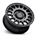 Black Rhino Hard Alloys - Utv Sandstorm Utv 15X7 +36 Semi Gloss Black W/ Mach Tint