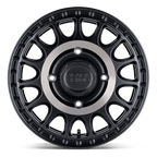 Black Rhino Hard Alloys - Utv Sandstorm Utv 15X7 +51 Semi Gloss Black W/ Mach Tint