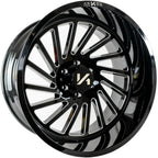 Arkon Off-Road Caesar 20X10 -25 Gloss Black W/ Milled Edges