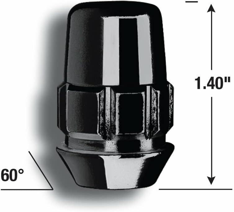 System Lock 6Lug 14-1.50 Acorn Blk