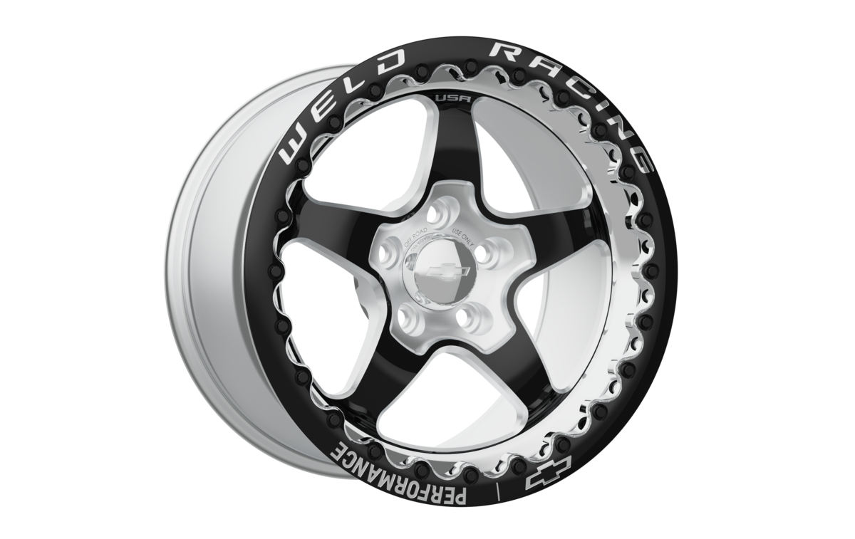 WELD Racing Gm Alumastar 17X10 +43 Gloss Black Milled