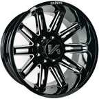 Arkon Off-Road Churchill 20X10 -25 Gloss Black W/ Milled Edges
