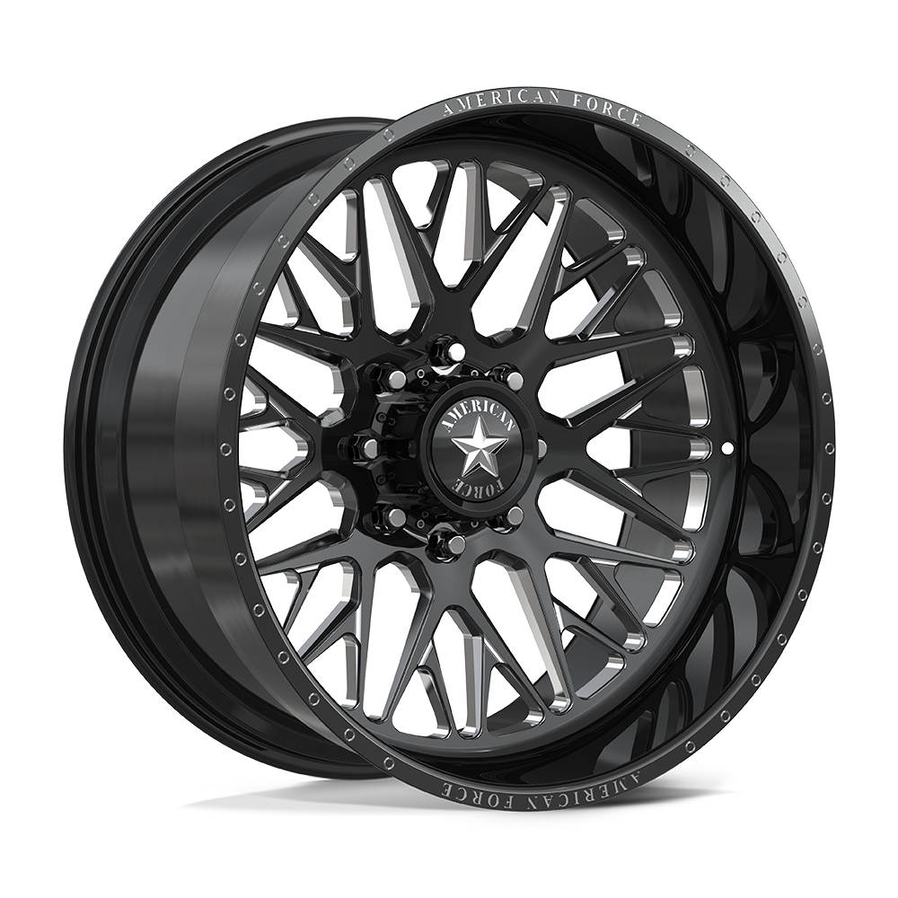 American Force Afw Jess Sfcc 24X14 -90 Gloss Black Machined