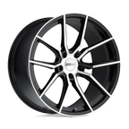 Cray Spider 20X9 +38 Gloss Black W/ Mirror Cut Face