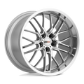 Cray Eagle 19X9 +50 Silver W Mirror Cut Face & Lip