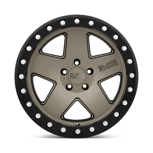 Black Rhino Hard Alloys Crawler 20X9.5 +0 Matte Bronze W/ Black Ring