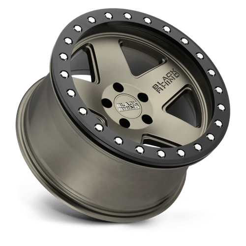 Black Rhino Hard Alloys Crawler 20X9.5 +0 Matte Bronze W/ Black Ring