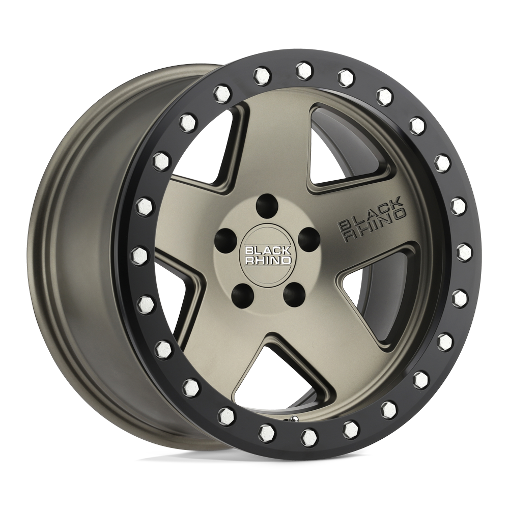 Black Rhino Hard Alloys Crawler 20X9.5 +0 Matte Bronze W/ Black Ring