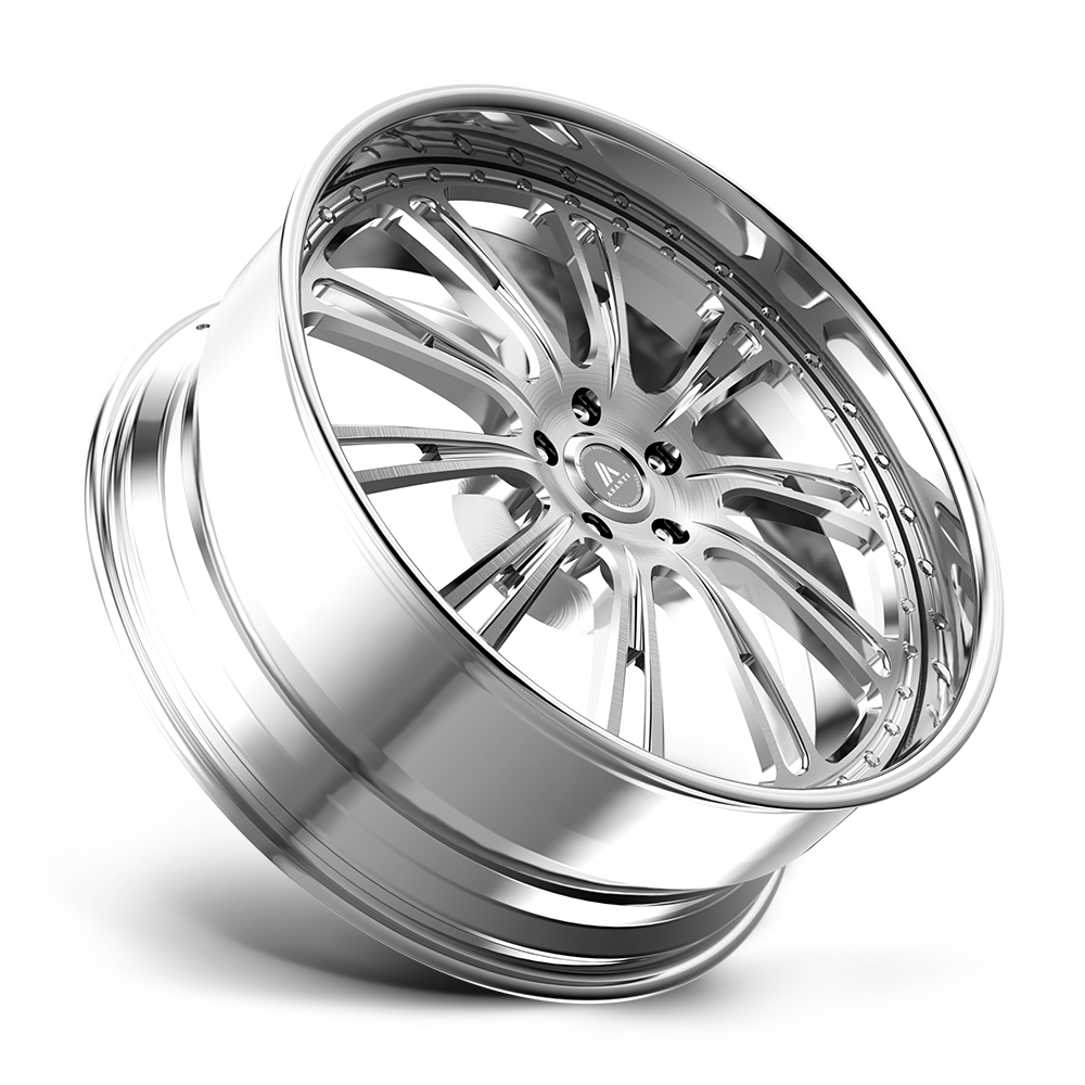 Asanti Forged Rico 5 24X10 +5 Brushed Chrome