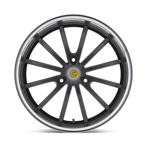Genius Darwin 17X6.5 +22 Gunmetal W/ Mirror Cut Lip