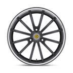 Genius Darwin 17X7.5 +26 Gunmetal W/ Mirror Cut Lip