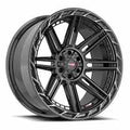 Vortek VRP-501 TURBO 20X9 0 Gloss Black Center & Diamond Cut Ring With Dark Tint