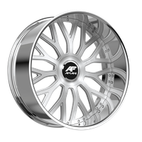 Amani Forged SORLENO 28X10 +15 Brush Center Chrome Lip Large XL Cap Round Lip 4"