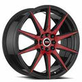 Spec-1 SP-51 18X8 +38 Gloss Black & Red Machined