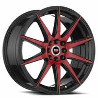 Spec-1 SP-51 18X8 +38 Gloss Black & Red Machined
