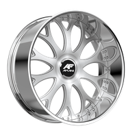 Amani Forged TANGO 30X9 +15 Brush Center Chrome Lip Large XL Cap Round Lip 4"
