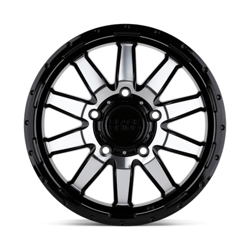 Black Rhino Hard Alloys Excursion 17X7.5 +35 Gloss Black W/ Mirror Face
