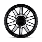 Black Rhino Hard Alloys Excursion 18X8 +35 Gloss Black W/ Mirror Face