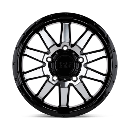Black Rhino Hard Alloys Excursion 18X8 +35 Gloss Black W/ Mirror Face