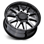 Black Rhino Hard Alloys Excursion 18X8 +35 Gloss Black W/ Mirror Face