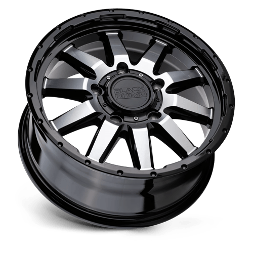 Black Rhino Hard Alloys Excursion 18X8 +35 Gloss Black W/ Mirror Face