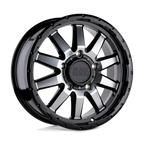 Black Rhino Hard Alloys Excursion 17X7.5 +35 Gloss Black W/ Mirror Face