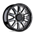 Black Rhino Hard Alloys Excursion 18X8 +35 Gloss Black W/ Mirror Face