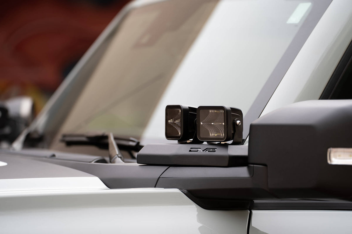 Ford Bronco A-Pillar Pod Light Mounts 