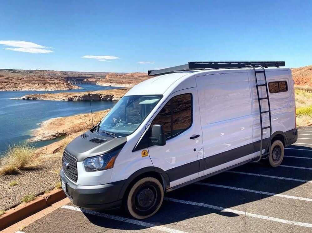 Transit Van Side Ladder , Mid Roof