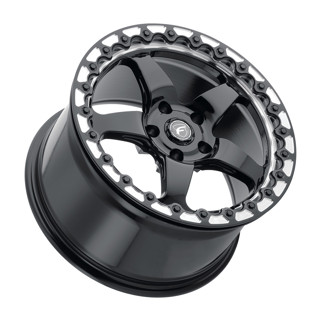 Forgestar D5 Beadlock 17X10 +50 Gloss Black Machined