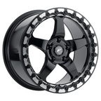 Forgestar D5 Beadlock 15X10 +50 Gloss Black Machined