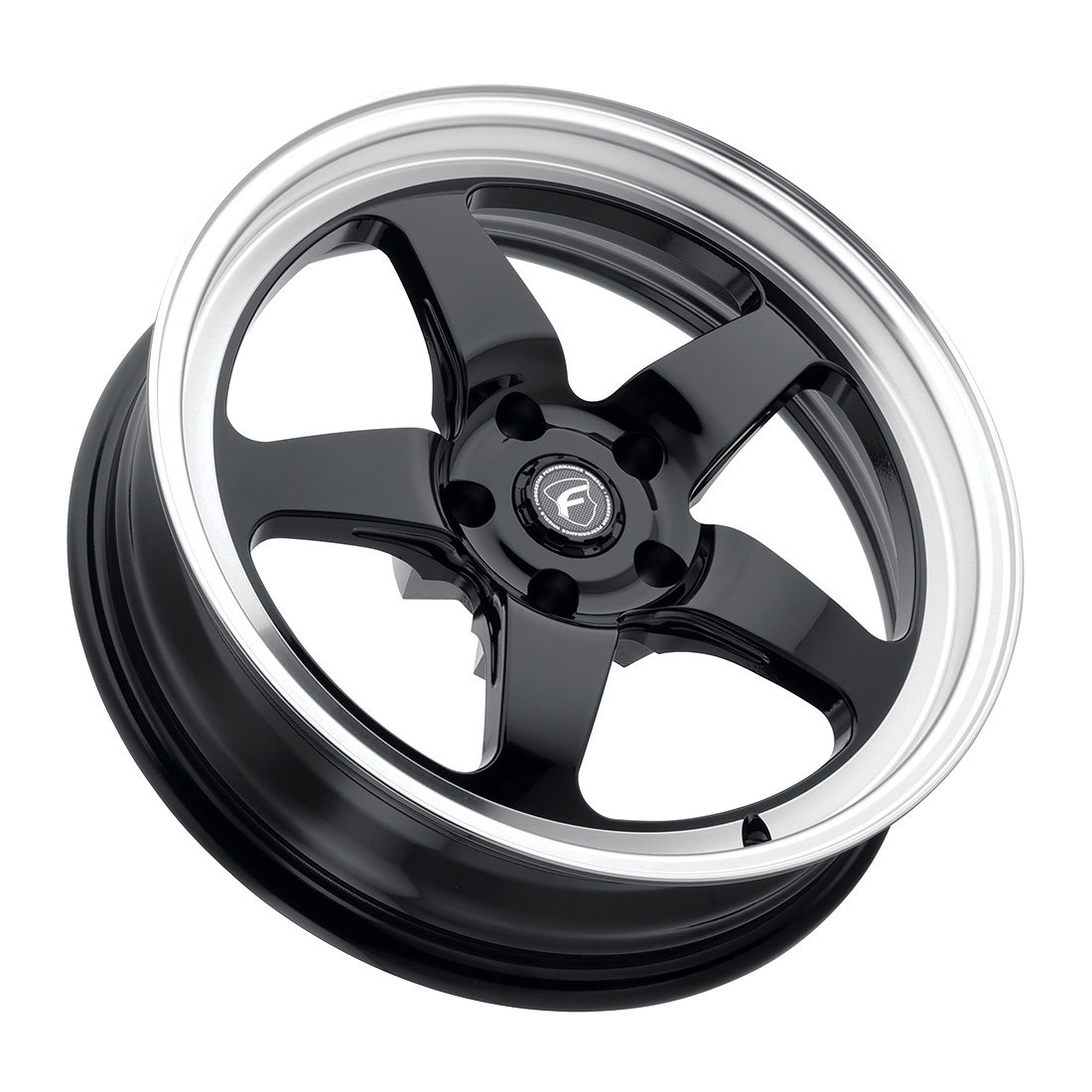 Forgestar D5 Drag 17X5 -19 Gloss Black Machined