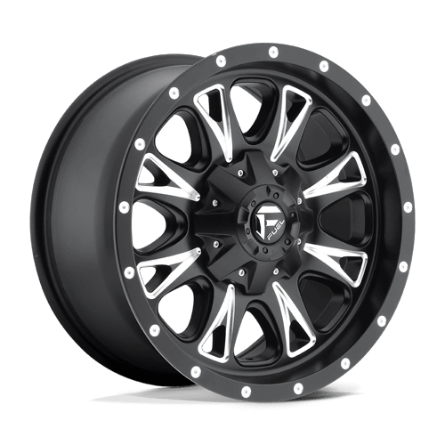 Fuel 1Pc D513 Throttle 20X9 +20 Matte Black Milled