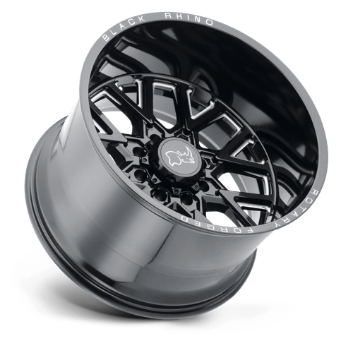 Black Rhino Hard Alloys Grimlock 20X11.5 -44 Gloss Black & Milled
