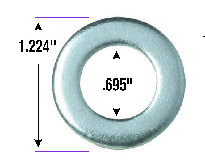 Washer Short Shank Bulk