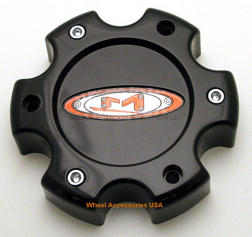 Mo955/956 Cap Blk 6X135 - Red Oval Logo