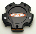 Mo955/956 Cap Blk 5X135 - Red Oval Logo