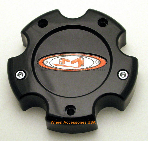 Mo955/956 Cap Blk 5X135 - Red Oval Logo
